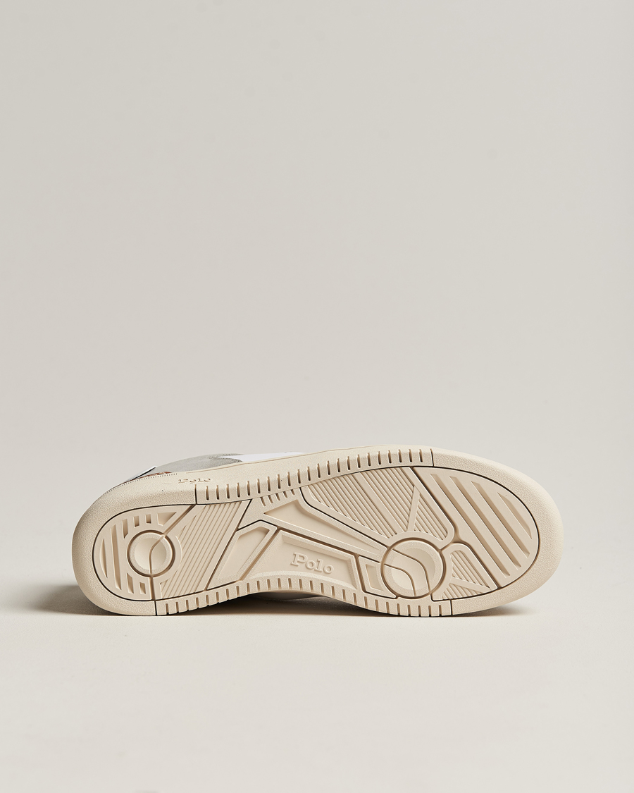 Herren | Polo Ralph Lauren Masters Court Suede Sneaker Grey/White | Polo Ralph Lauren | Masters Court Suede Sneaker Grey/White