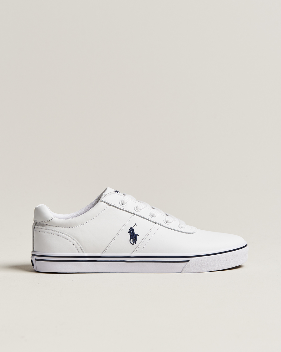 Herren | Polo Ralph Lauren Hanford Leather Sneaker Ceramic White | Polo Ralph Lauren | Hanford Leather Sneaker Ceramic White
