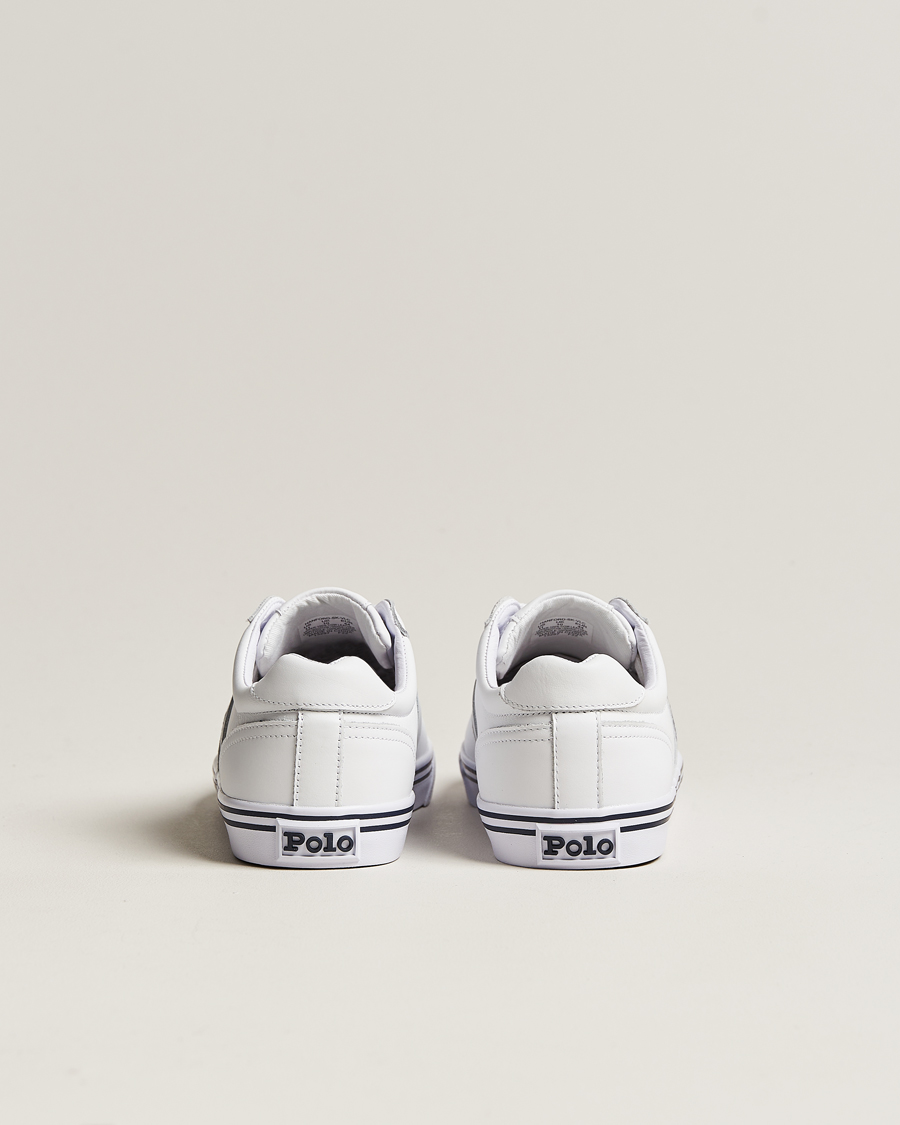 Herren | Polo Ralph Lauren Hanford Leather Sneaker Ceramic White | Polo Ralph Lauren | Hanford Leather Sneaker Ceramic White