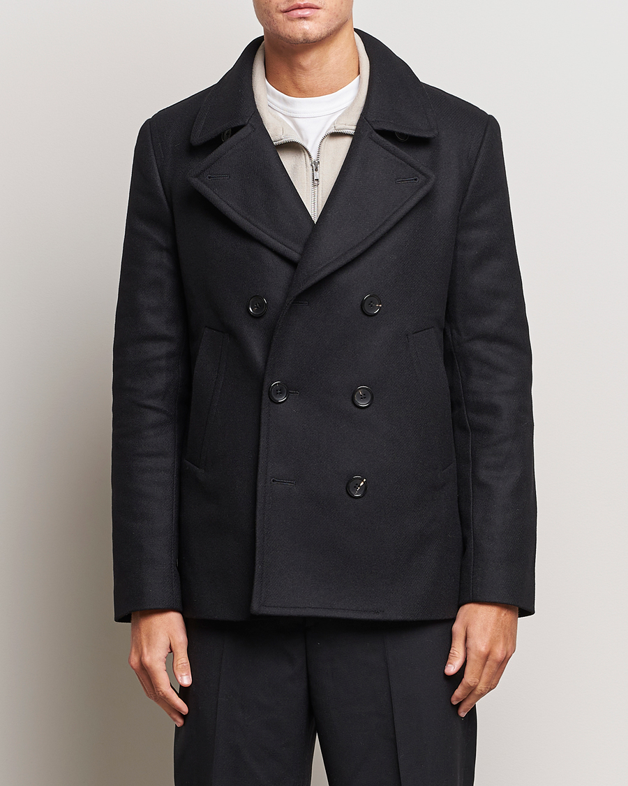 Herren | Jacken | PS Paul Smith | Wool Peacoat Black