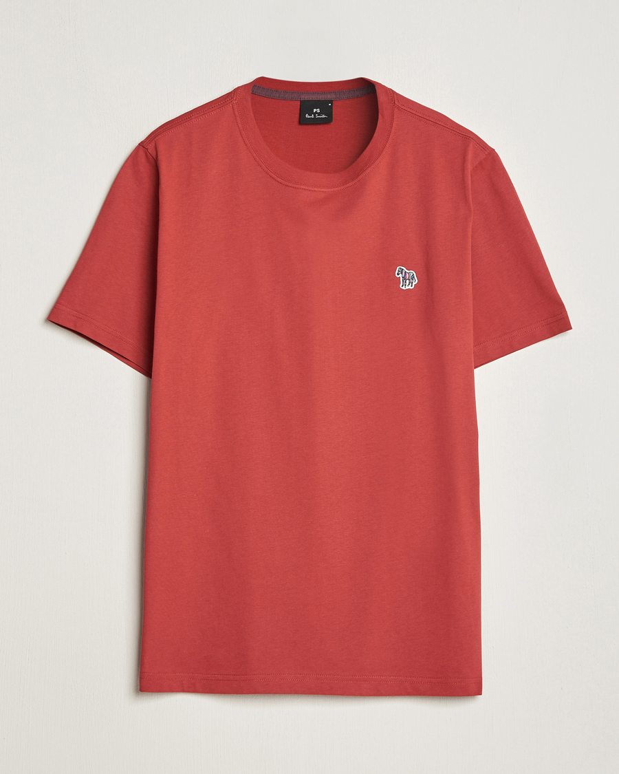 Herren | T-Shirts | PS Paul Smith | Organic Cotton Zebra T-Shirt Dark Red