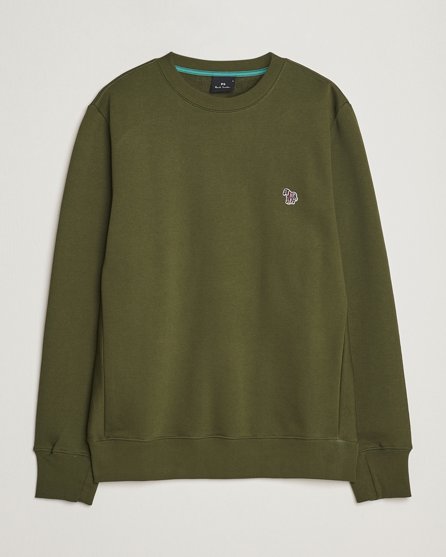 Herren | Pullover | PS Paul Smith | Organic Cotton Zebra Sweatshirt Olive