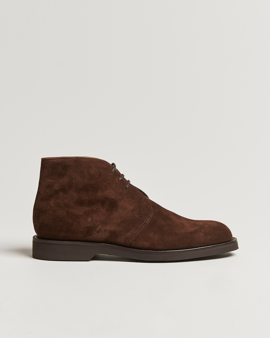 Herren | John Lobb Hackney Chukka Boots Dark Brown Suede | John Lobb | Hackney Chukka Boots Dark Brown Suede