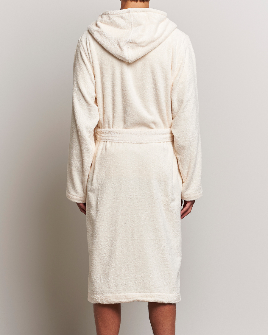 Herren | Schlafanzüge & Bademäntel | Tekla | Organic Terry Hooded Bathrobe Ivory