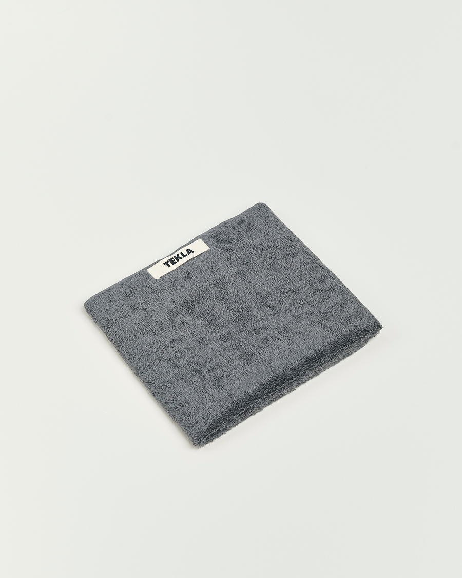 Herren | Tekla Organic Terry Hand Towel Charcoal Grey | Tekla | Organic Terry Hand Towel Charcoal Grey