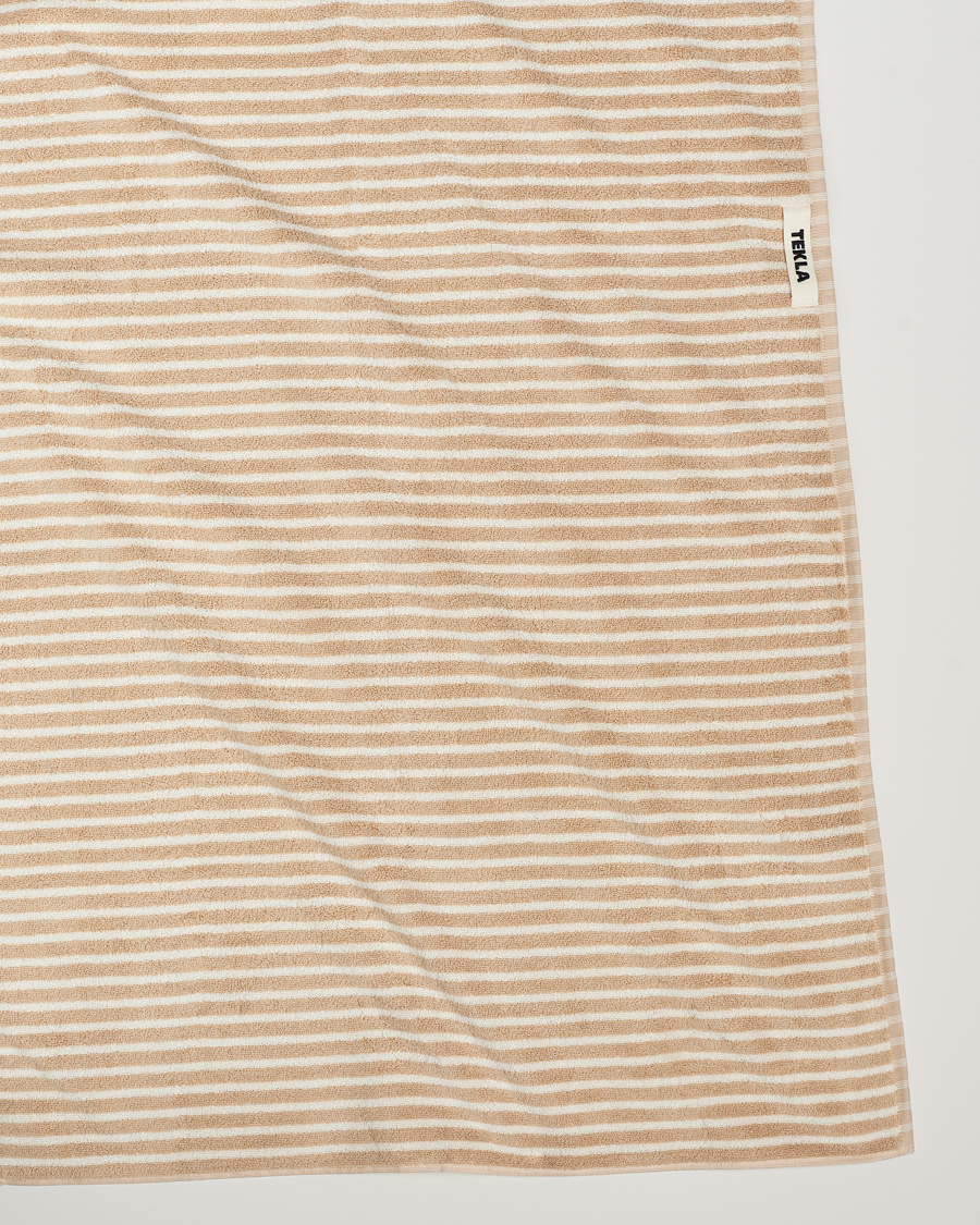 Herren | Tekla | Tekla | Organic Terry Bath Towel Ivory Stripe