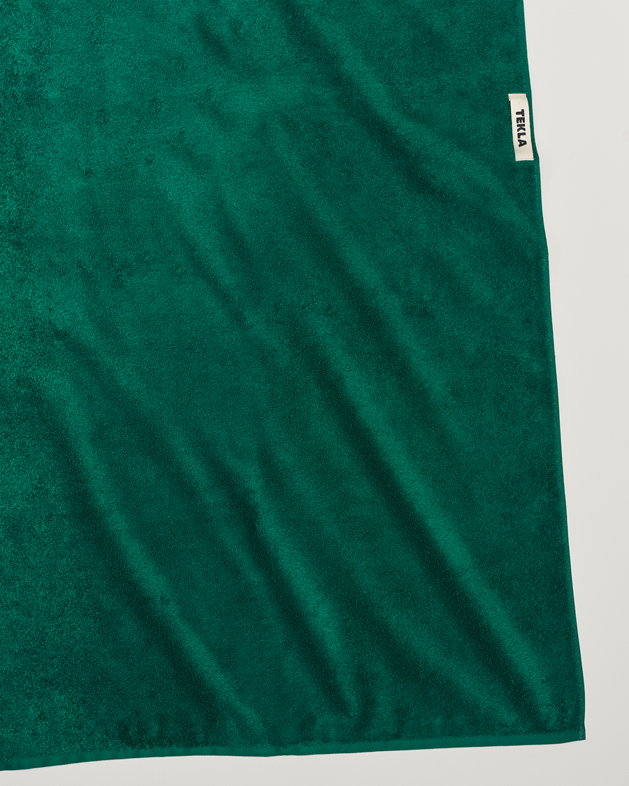 Men | Fabrics | Tekla | Organic Terry Bath Towel Teal Green
