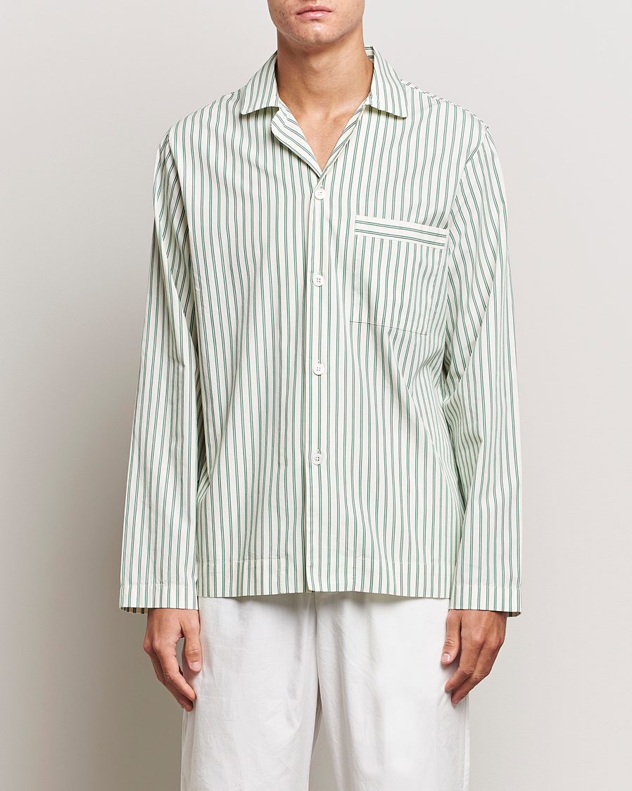Herren | Schlafanzüge & Bademäntel | Tekla | Poplin Pyjama Shirt Clover Stripes