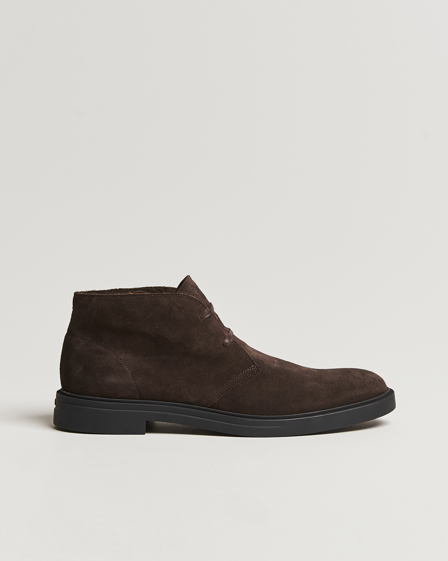 Herren | BOSS BLACK Calev Suede Chukka Boot Dark Brown | BOSS BLACK | Calev Suede Chukka Boot Dark Brown