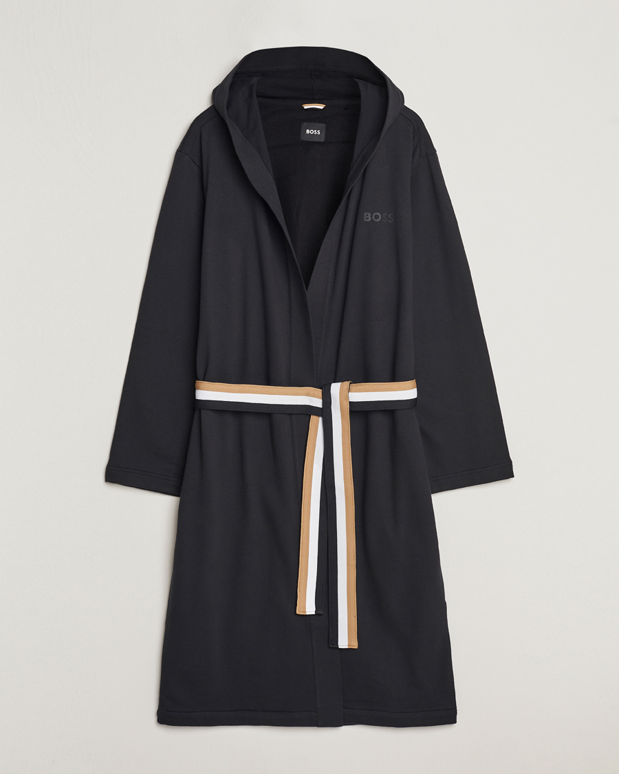 Herren | Schlafanzüge & Bademäntel | BOSS BLACK | Iconic Terry Robe Black