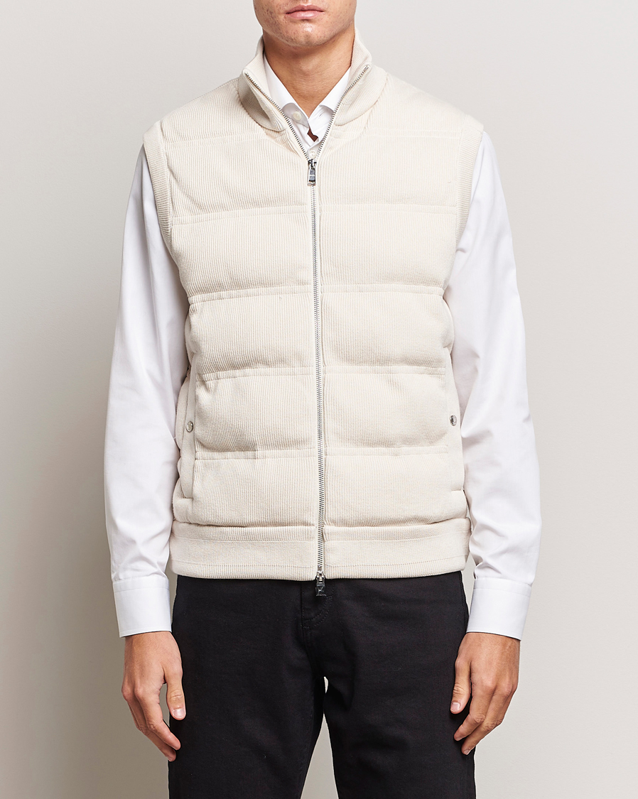 Herren | Jacken | BOSS BLACK | Mandolino Corduroy Vest Open White