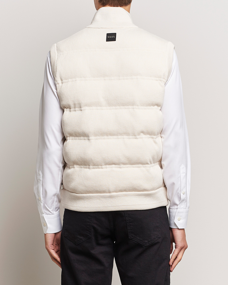 Herren | Jacken | BOSS BLACK | Mandolino Corduroy Vest Open White