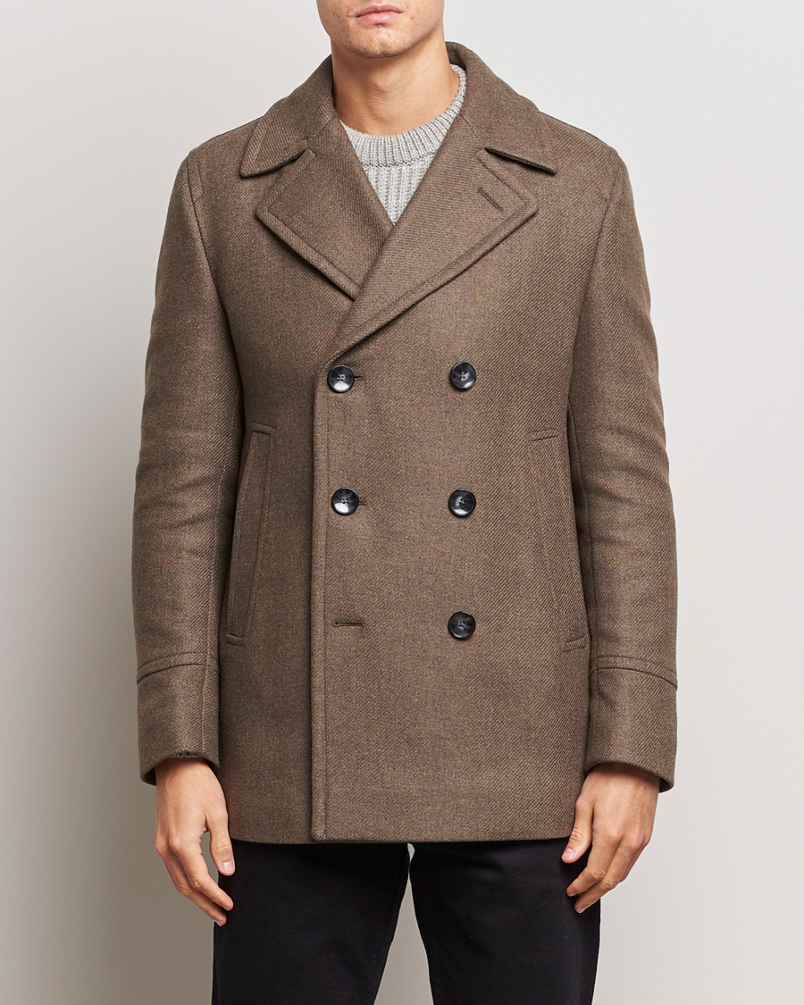 Herren | Jacken | BOSS BLACK | Hyde Peacoat Open Green