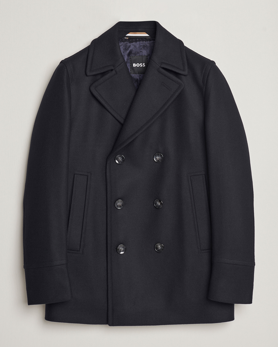 Herren | Jacken | BOSS BLACK | Hyde Peacoat Dark Blue