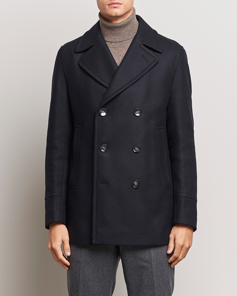 Herren | Jacken | BOSS BLACK | Hyde Peacoat Dark Blue
