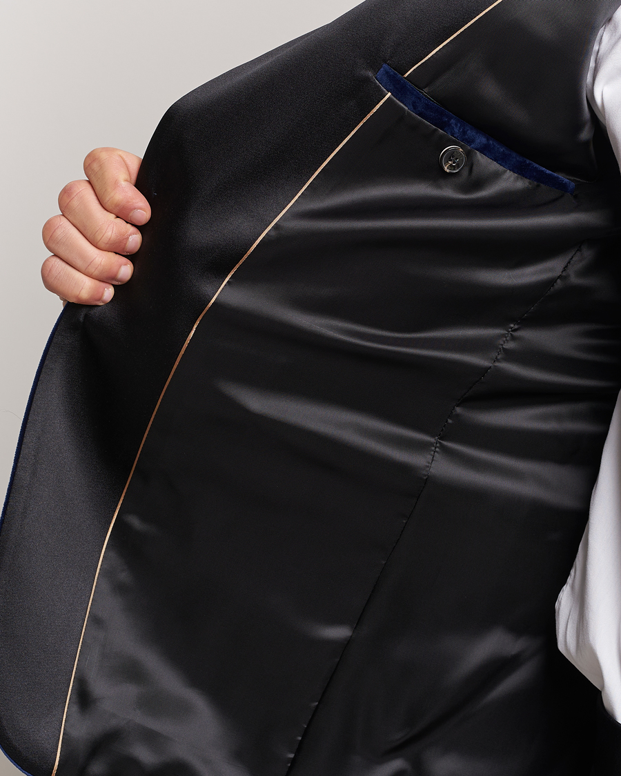 Herren | Sakkos | BOSS BLACK | Hutson Velvet Tuxedo Blazer Dark Blue