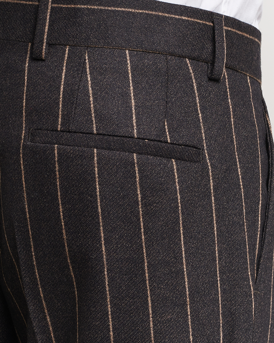 Herren | Anzüge | BOSS BLACK | Huge Double Breasted Pinstripe Suit Dark Brown