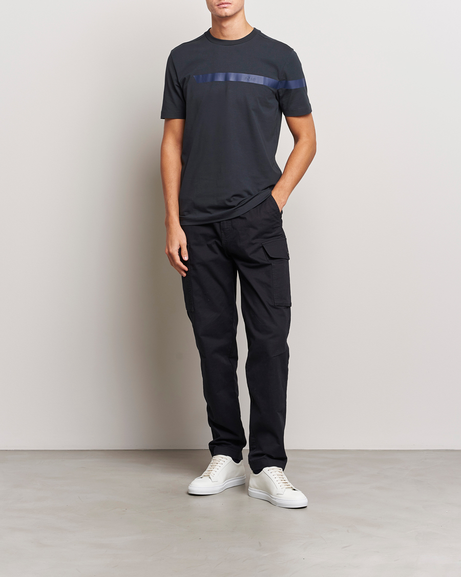 Herren | T-Shirts | BOSS GREEN | Logo Crew Neck T-Shirt Dark Blue