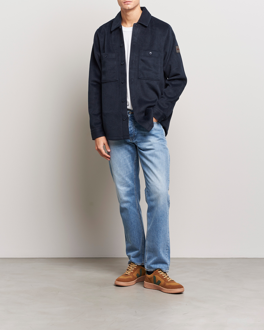 Herren | Hemden | BOSS ORANGE | Locky Overshirt Dark Blue