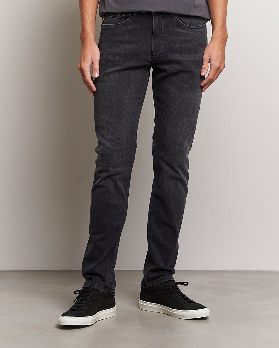 Herren | Jeans | BOSS ORANGE | Delaware Stretch Jeans Washed Black