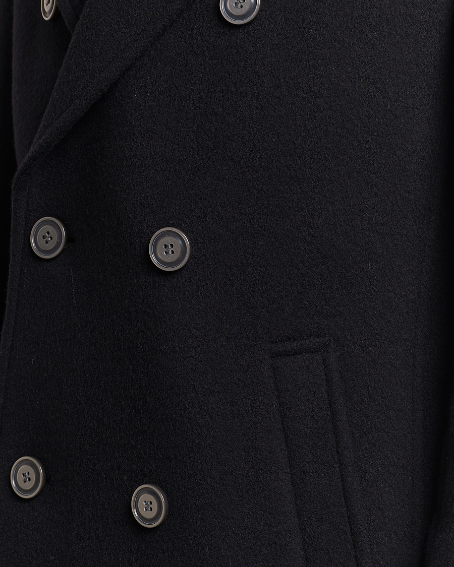 Herren | Jacken | HUGO | Miroy Wool Double Breasted Coat Black