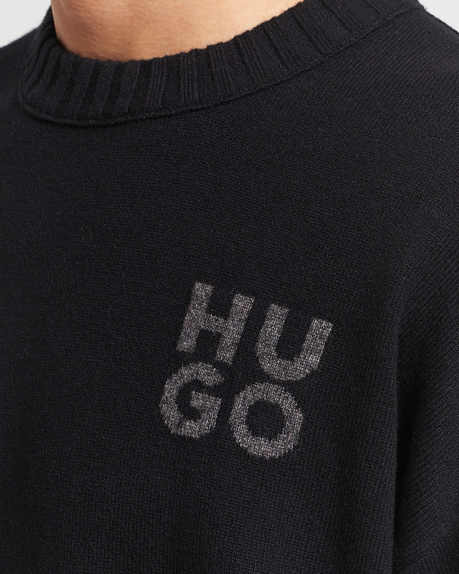 Herren | Pullover | HUGO | San Cassio Knitted Sweater Black