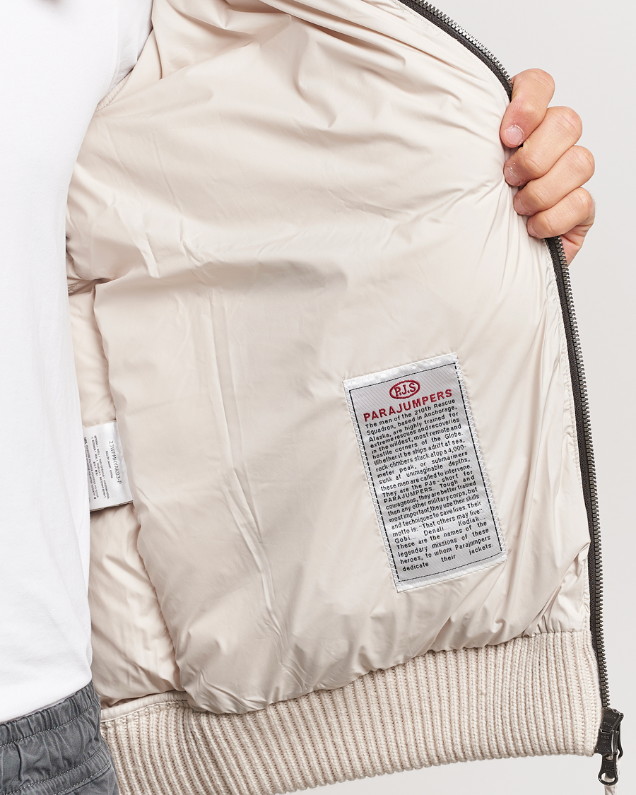 Herren | Jacken | Parajumpers | Great Aran Knitted Hybrid Jacket Bone