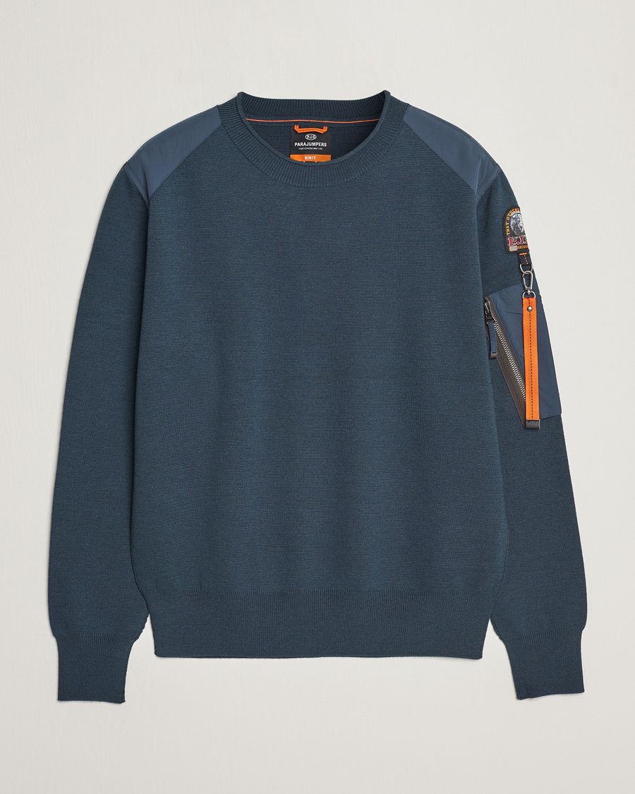 Herren | Pullover | Parajumpers | Braw Rescue Knitted Crew Neck Dark Avio