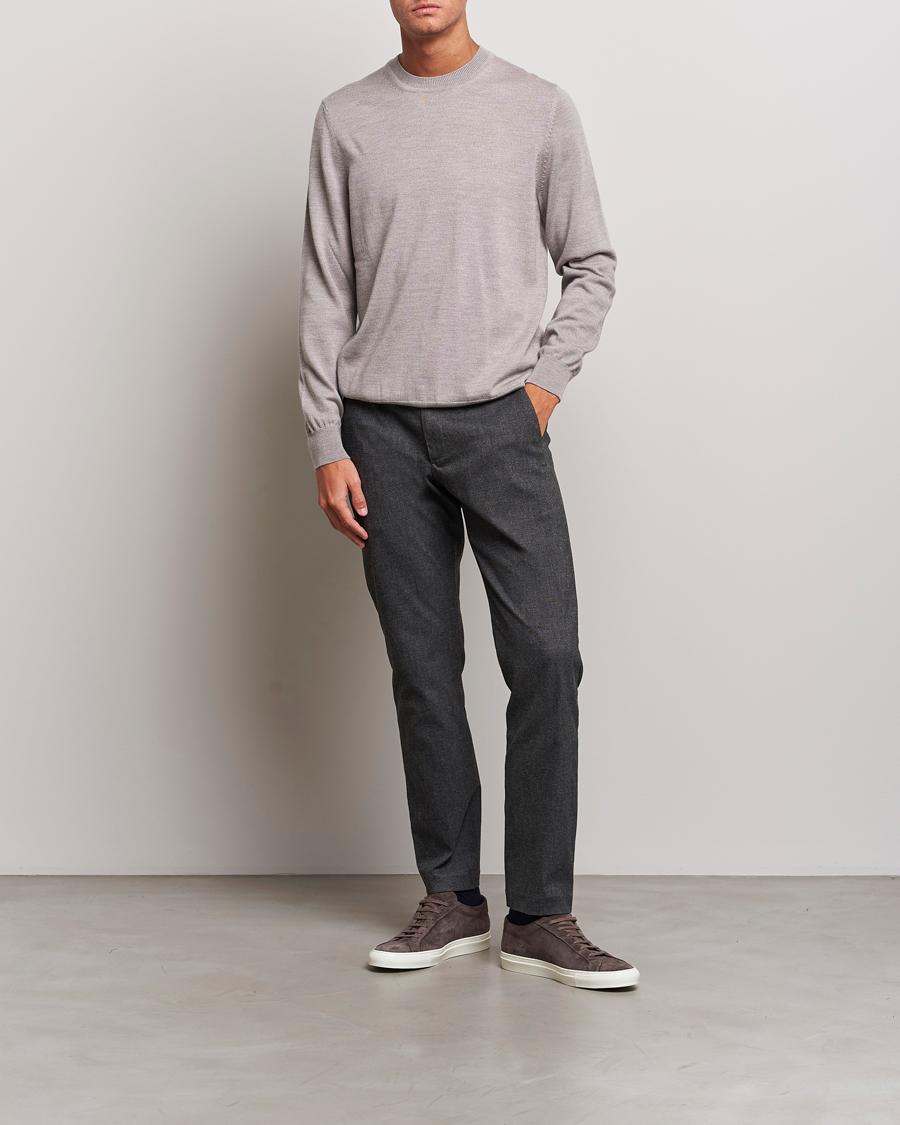 Herren | Pullover | NN07 | Ted Merino Crew Neck Pullover Stone Melange