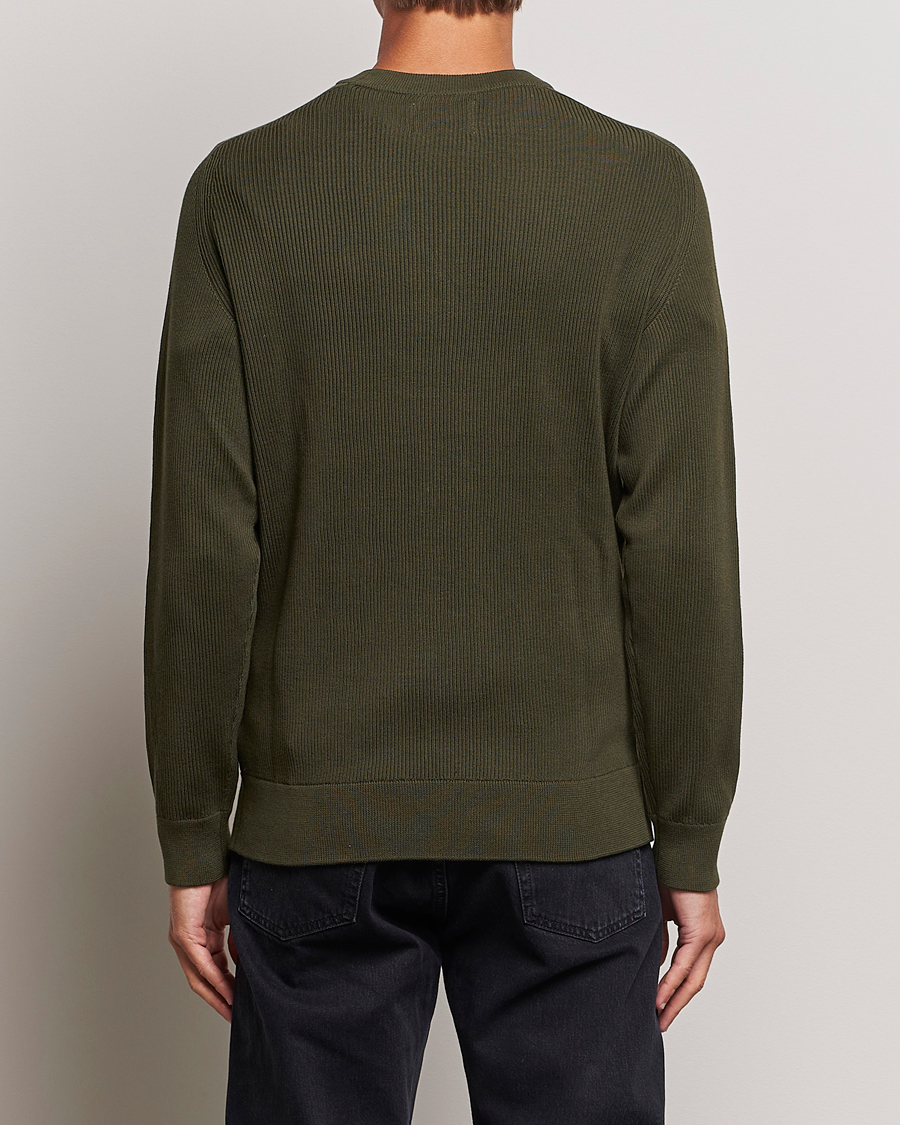 Herren | Pullover | NN07 | Kevin Cotton Knitted Sweater Deep Green