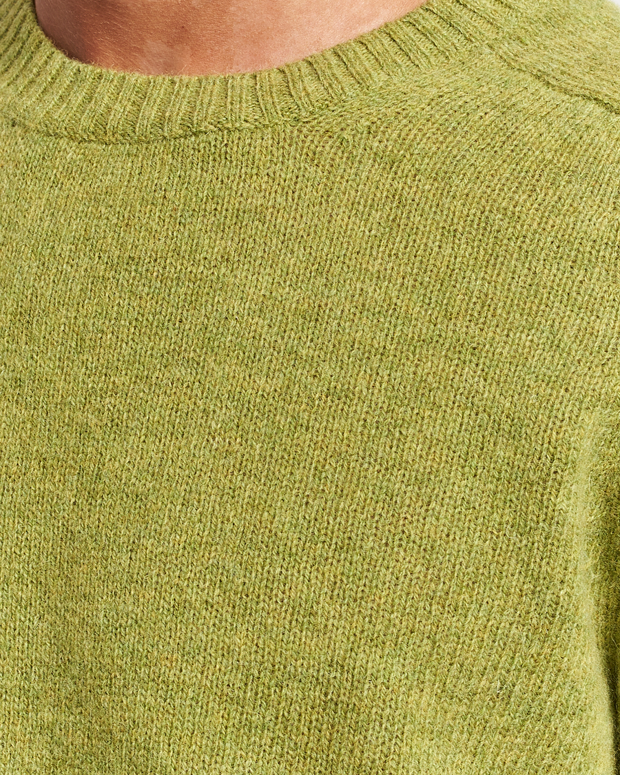 Herren | Pullover | NN07 | Nathan Brushed Crew Neck Daiquiri Green