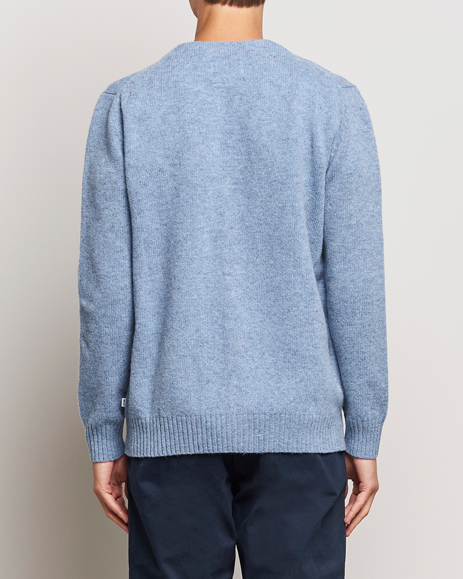 Herren | Pullover | NN07 | Nathan Brushed Cardigan Light Blue Melange