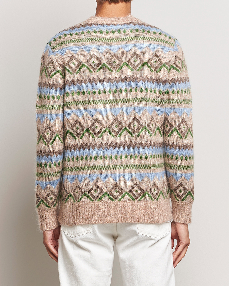 Herren | Pullover | NN07 | Morgan Wool Fairisle Sweater Nature Melange