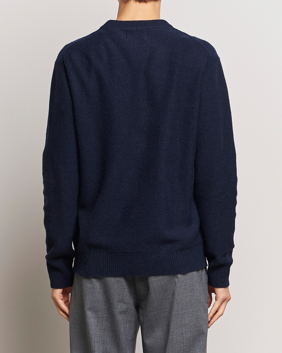 Herren | Pullover | NN07 | Nigel Lambswool Knitted Crew Neck Navy Blue