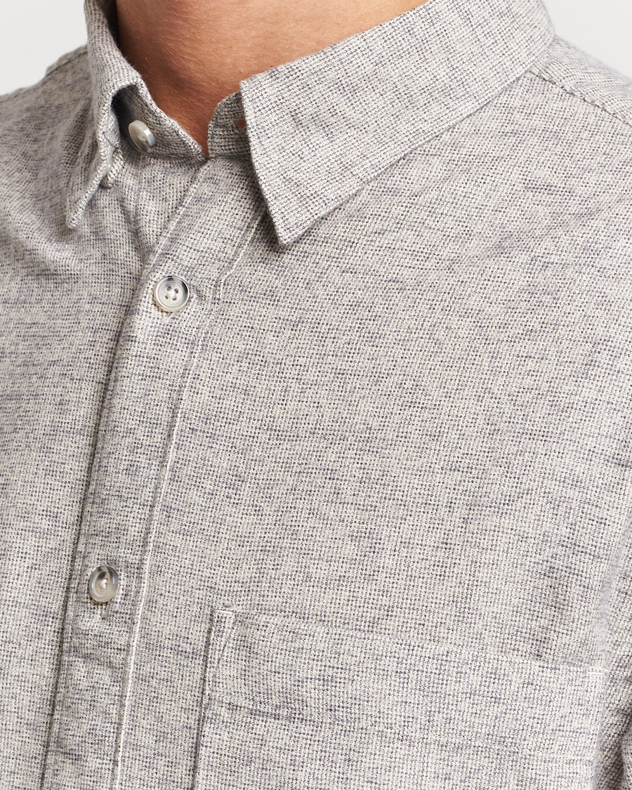 Herren | Hemden | NN07 | Cohen Brushed Flannel Shirt Black Multi