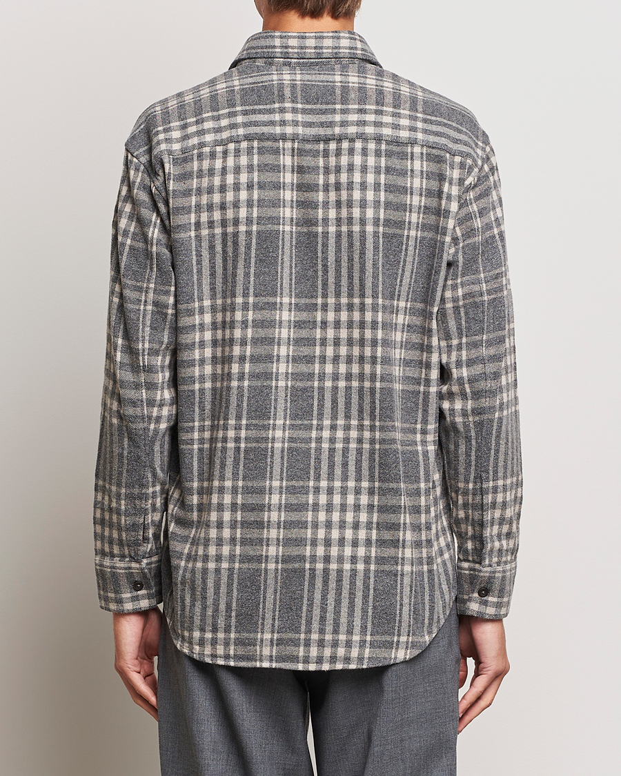 Herren | Hemden | NN07 | Freddie Checked Overshirt Grey/Cream