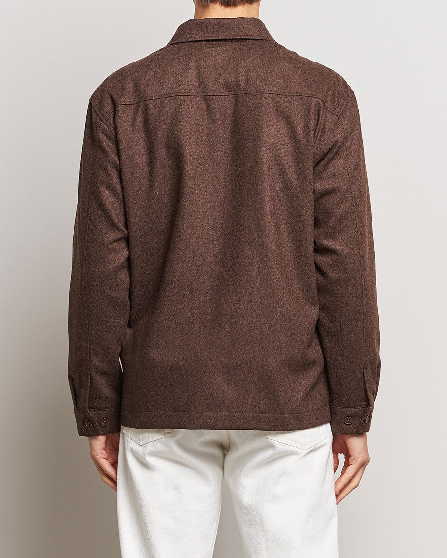 Herren | Hemden | NN07 | Isak Pocket Overshirt Demitasse Brown