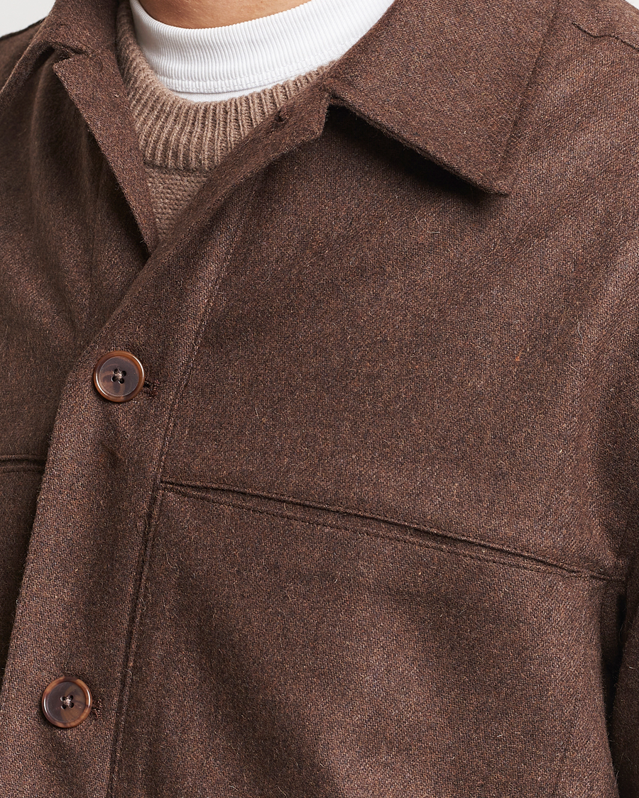 Herren | Hemden | NN07 | Isak Pocket Overshirt Demitasse Brown