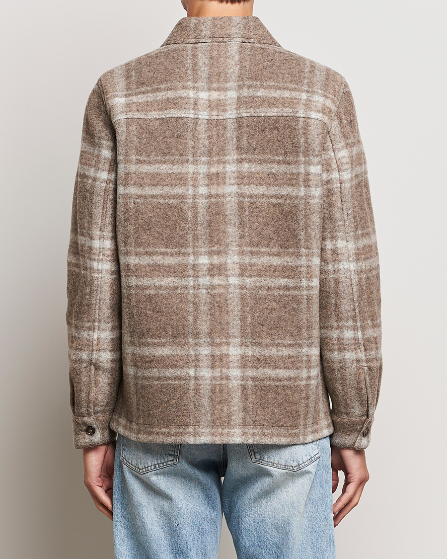 Herren | Jacken | NN07 | Wilas Checked Shirt Jacket Brown