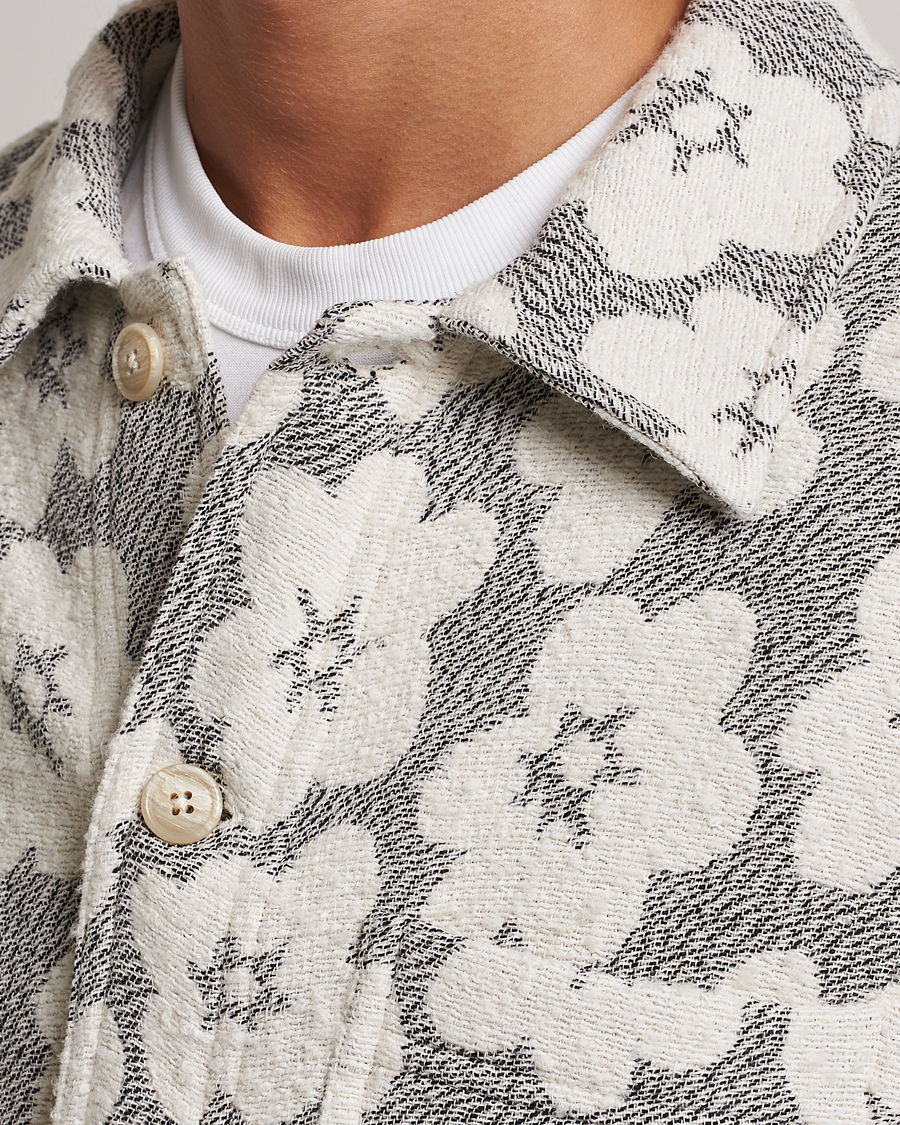 Herren | Jacken | NN07 | Rahim Flower Shirt Jacket White/Black