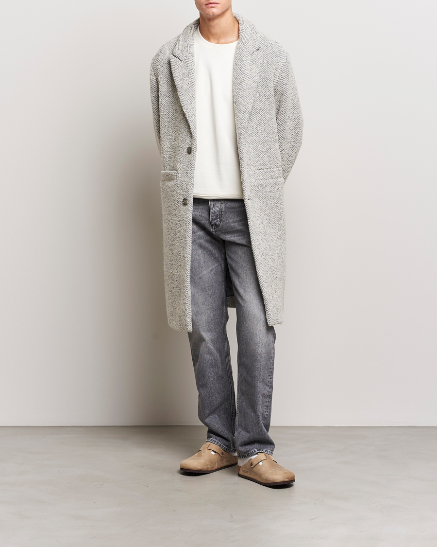 Herren | Jacken | NN07 | Fulvio Herringbone Coat Ecru