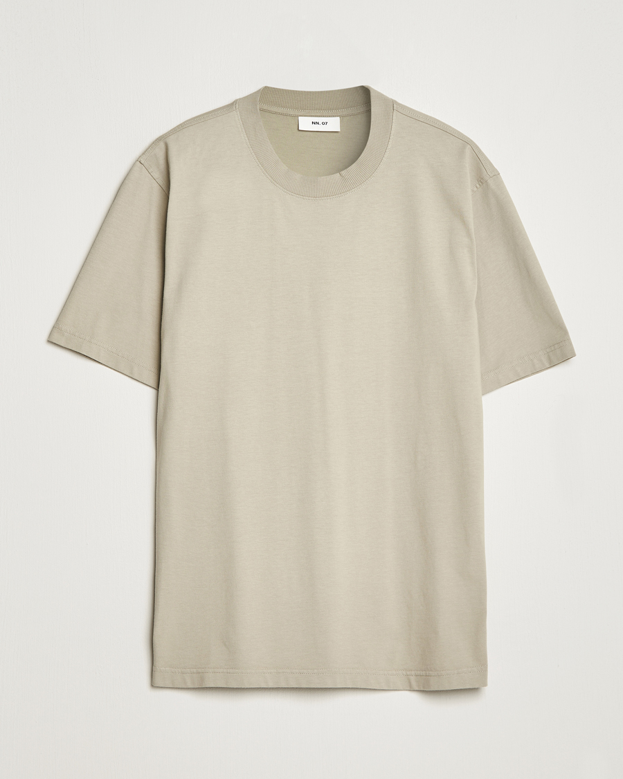 Herren | T-Shirts | NN07 | Adam Pima Crew Neck T-Shirt Fog