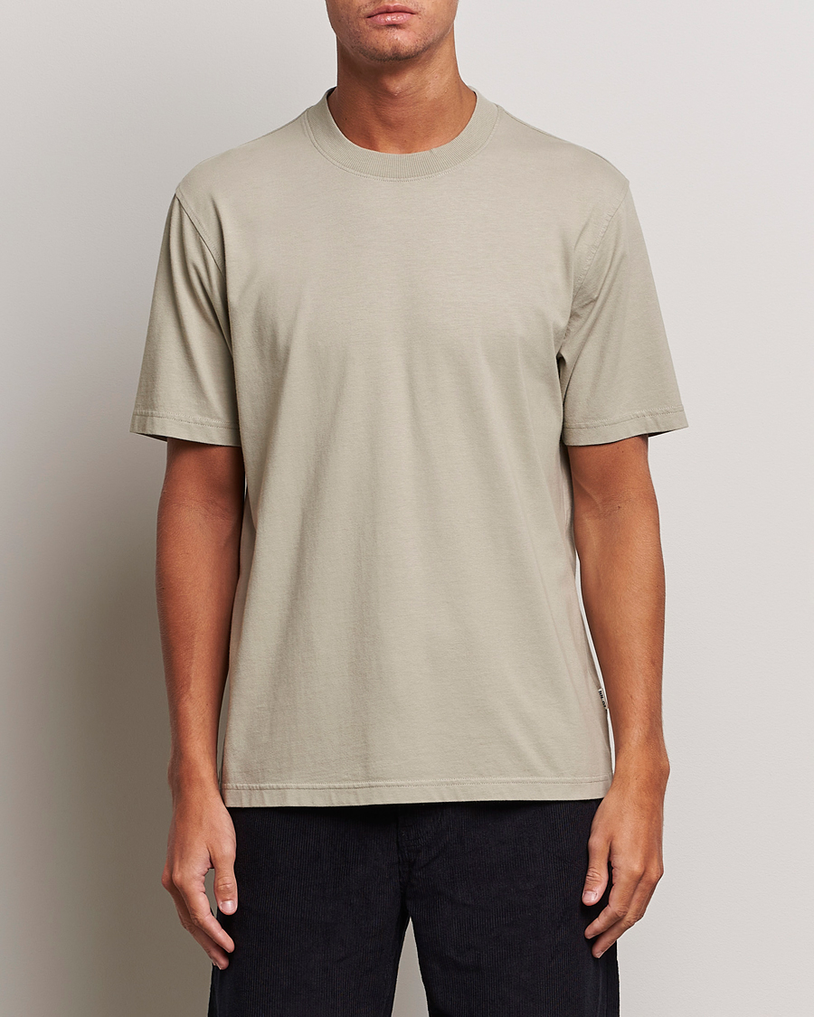 Herren | Kurzarm T-Shirt | NN07 | Adam Pima Crew Neck T-Shirt Fog