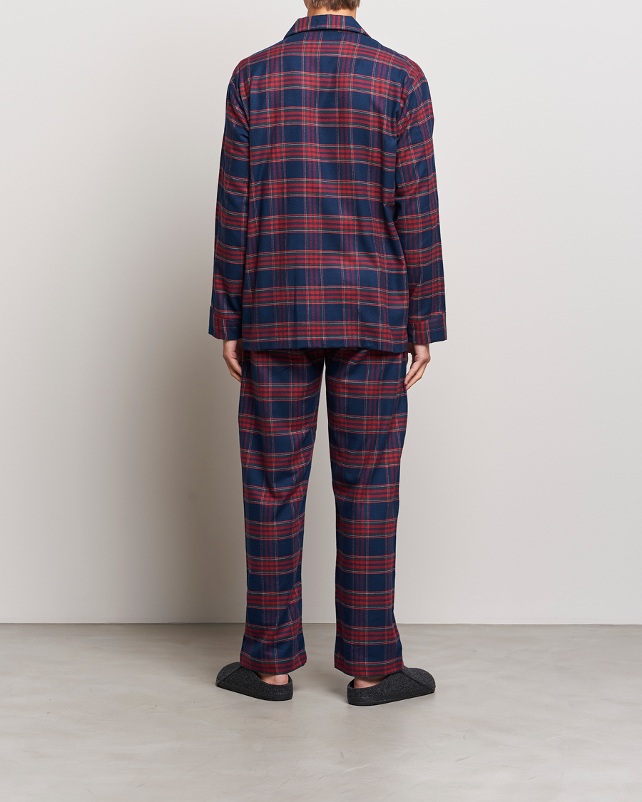 Herren | Schlafanzüge & Bademäntel | Derek Rose | Cotton Flannel Checked Pyjama Set Multi