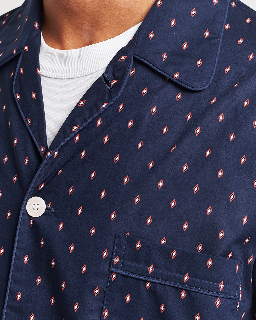 Herren | Schlafanzüge & Bademäntel | Derek Rose | Cotton Pyjama Set Navy