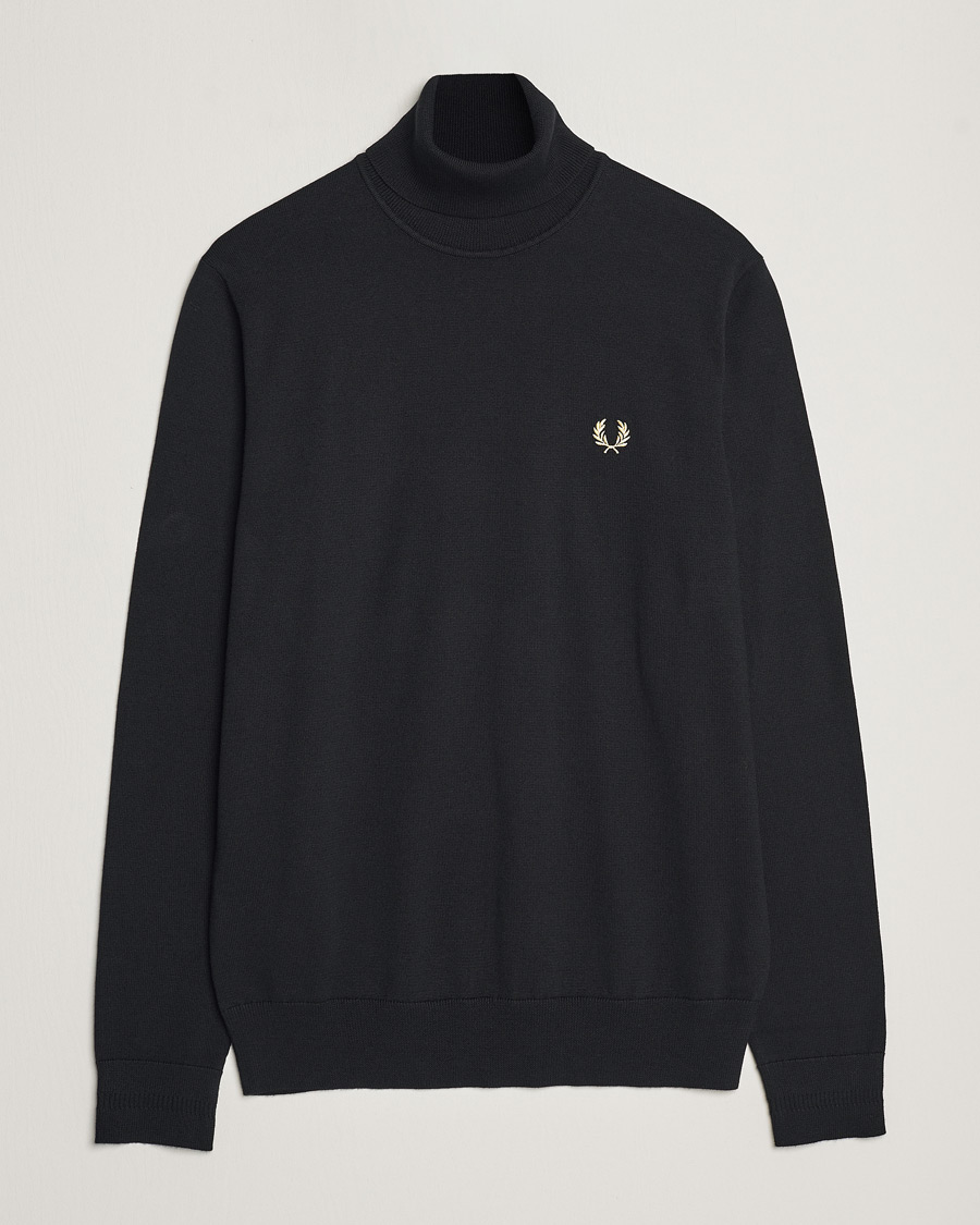 Herren | Pullover | Fred Perry | Classic Rollnock Jumper Black