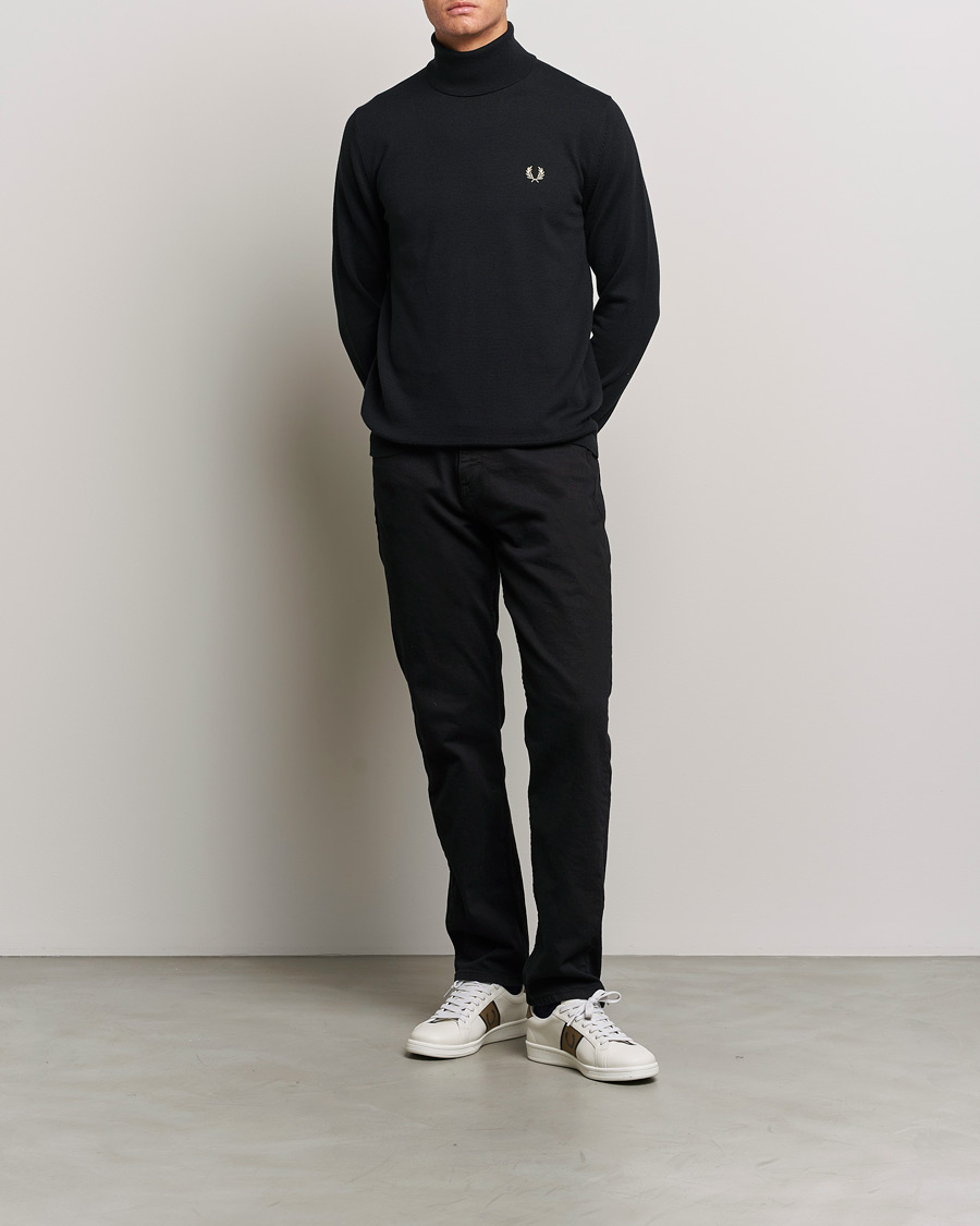 Herren | Pullover | Fred Perry | Classic Rollnock Jumper Black