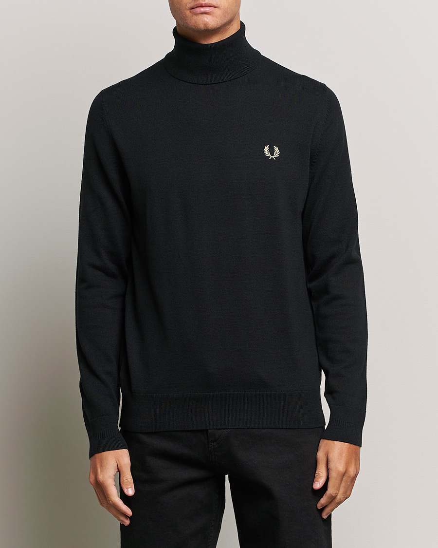 Herren | Pullover | Fred Perry | Classic Rollnock Jumper Black