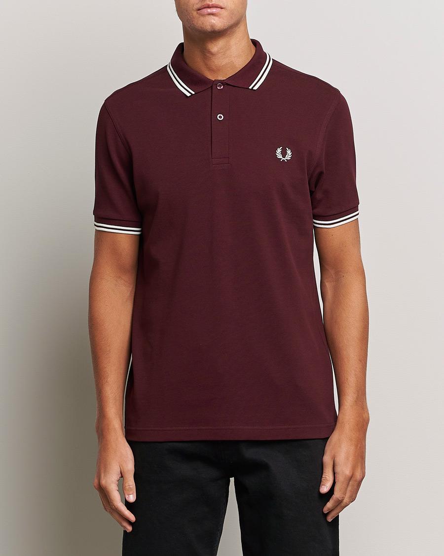 Herren | Poloshirt | Fred Perry | Twin Tipped Polo Shirt Oxblood