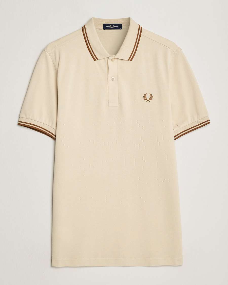 Herren | Poloshirts | Fred Perry | Twin Tipped Polo Shirt Oatmeal